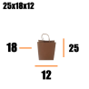 25 brown paper bags