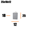25 white bags